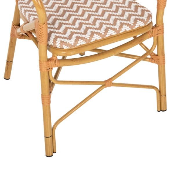 ΠΟΛΥΘΡΟΝΑ ΑΛΟΥΜΙΝΙΟΥ BAMBOO LOOK ΦΥΣΙΚΟ - ΛΕΥΚΟ HM5928.03 55x58x95 εκ. - Image 10