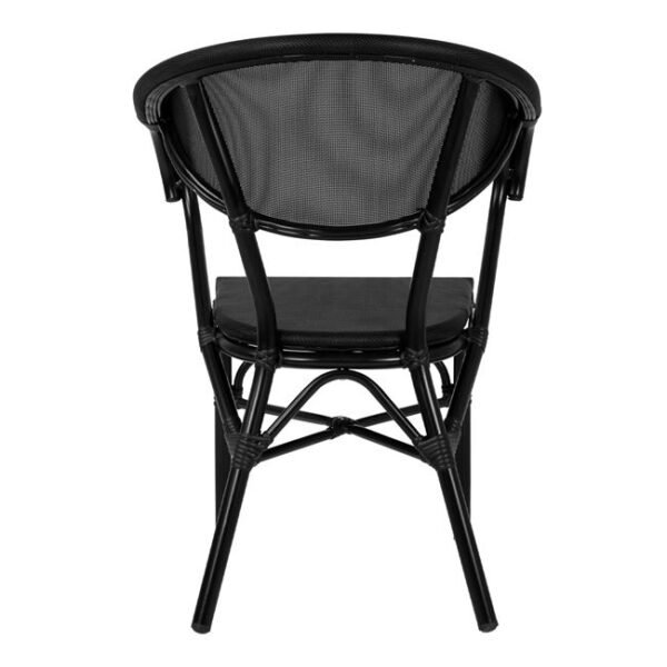 ΠΟΛΥΘΡΟΝΑ ΑΛΟΥΜΙΝΙΟΥ CLAY BAMBOO LOOK ΜΑΥΡΗ ΜΕ TEXTLINE HM5025.02 59x60x82 cm - Image 6