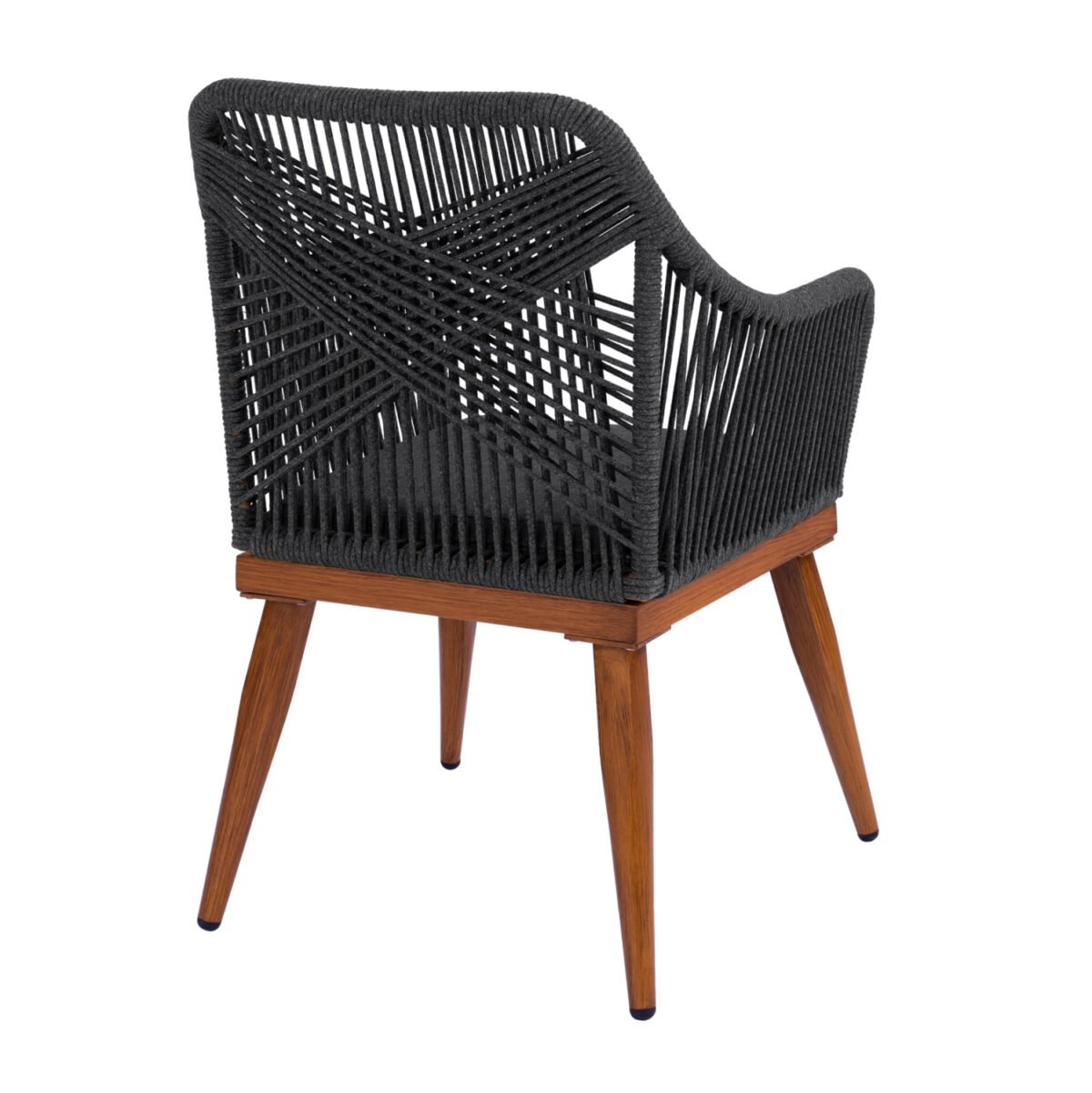 ΠΟΛΥΘΡΟΝΑ ΑΛΟΥΜΙΝΙΟΥ MYRTIA ΜΕ ΣΧΟΙΝΙ ΓΚΡΙ ΚΑΙ ΚΑΡΥΔΙ ΠΟΔΙΑ HM5549.01 62x63x90Ycm - Image 5