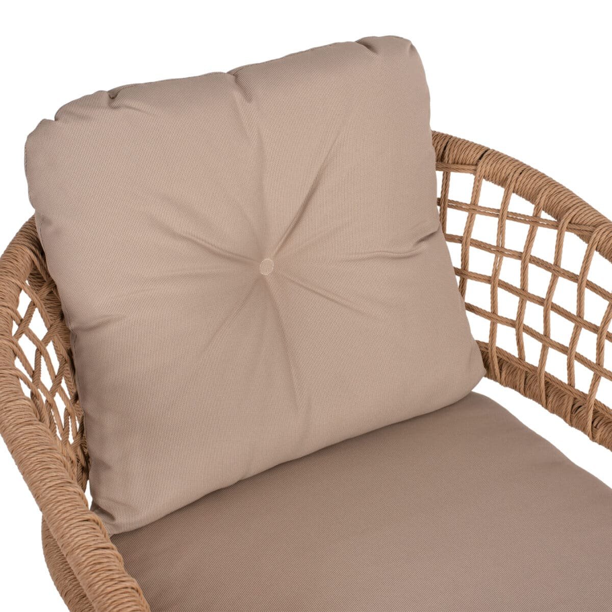 ΠΟΛΥΘΡΟΝΑ ΑΛΟΥΜΙΝΙΟΥ DARK GREY ΕΠΑΓΓΕΛΜ. RATTAN ΜΑΞΙΛΑΡΙ ΜΠΕΖ HM5863.01 60x56x84 εκ. - Image 7