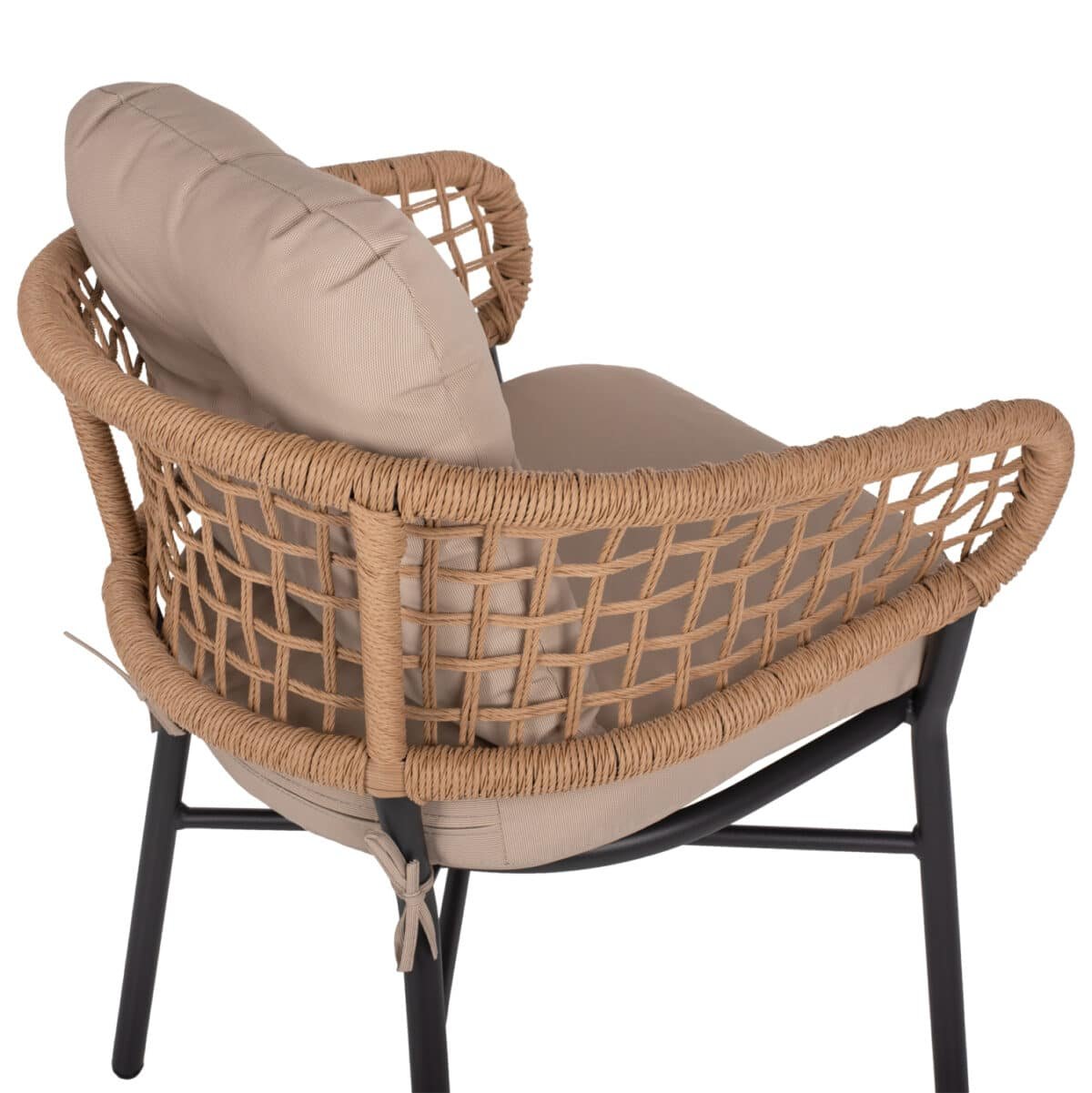 ΠΟΛΥΘΡΟΝΑ ΑΛΟΥΜΙΝΙΟΥ DARK GREY ΕΠΑΓΓΕΛΜ. RATTAN ΜΑΞΙΛΑΡΙ ΜΠΕΖ HM5863.01 60x56x84 εκ. - Image 9