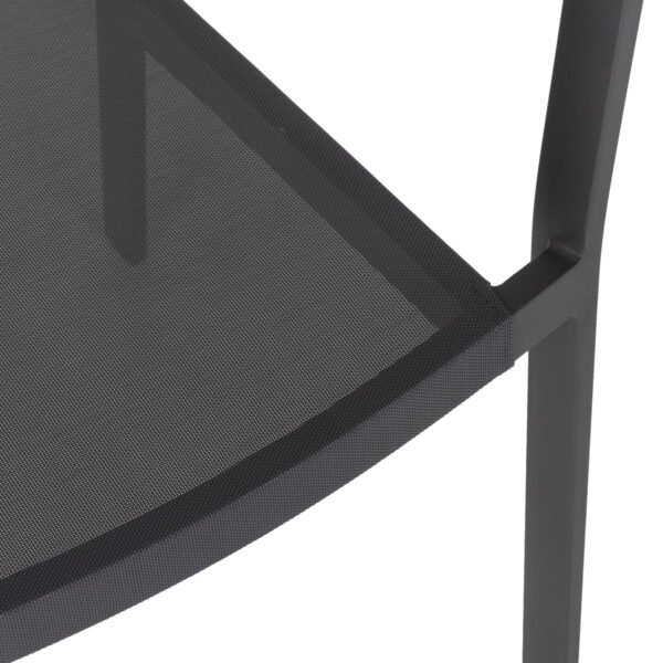 ΠΟΛΥΘΡΟΝΑ ΑΛΟΥΜΙΝΙΟΥ HM5891.01 ΑΝΘΡΑΚΙ ΣΚΕΛΕΤΟΣ&TEXTLINE-ΜΠΕΖ RATTAN 56,5x58x79Υ εκ. - Image 10