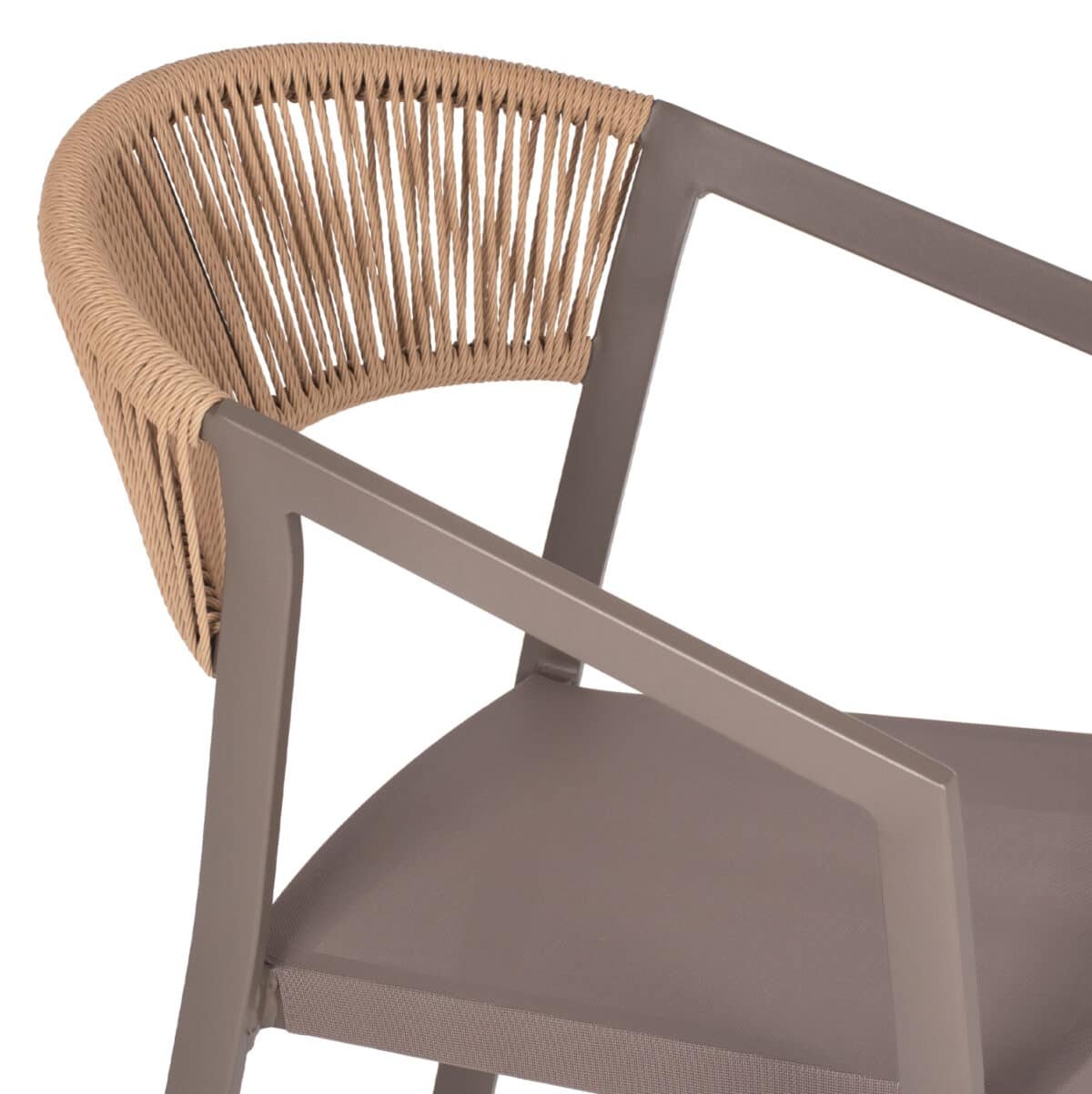 ΠΟΛΥΘΡΟΝΑ ΑΛΟΥΜΙΝΙΟΥ MIRI HM5891.03 ΣΑΜΠΑΝΙΖΕ ΣΚΕΛΕΤΟΣ&TEXTLINE- RATTAN 56x58x80.5Υ εκ. - Image 8