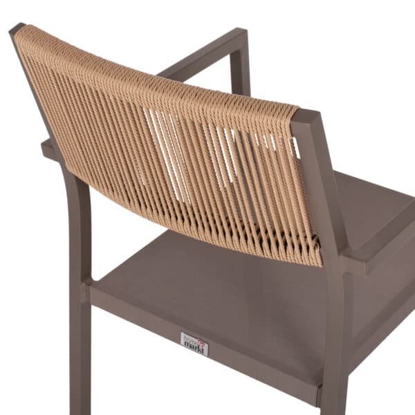 ΠΟΛΥΘΡΟΝΑ ΑΛΟΥΜΙΝΙΟΥ ΕΠΑΓΓΕΛΜΑΤΙΚΗ ΣΑΜΠΑΝΙΖΕ MIREN ME RATTAN ΠΛΑΤΗ HM5893.03 55,5x58,5x83 εκ. - Image 9