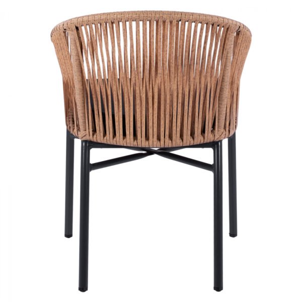 ΠΟΛΥΘΡΟΝΑ ΑΛΟΥΜΙΝΙΟΥ RAFAEL HM5698.01 ΑΝΘΡΑΚΙ ΜΕ ΜΠΕΖ WICKER 57x58x77Υ εκ. - Image 6