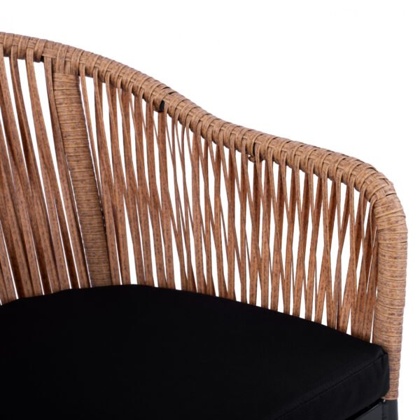 ΠΟΛΥΘΡΟΝΑ ΑΛΟΥΜΙΝΙΟΥ RAFAEL HM5698.01 ΑΝΘΡΑΚΙ ΜΕ ΜΠΕΖ WICKER 57x58x77Υ εκ. - Image 7