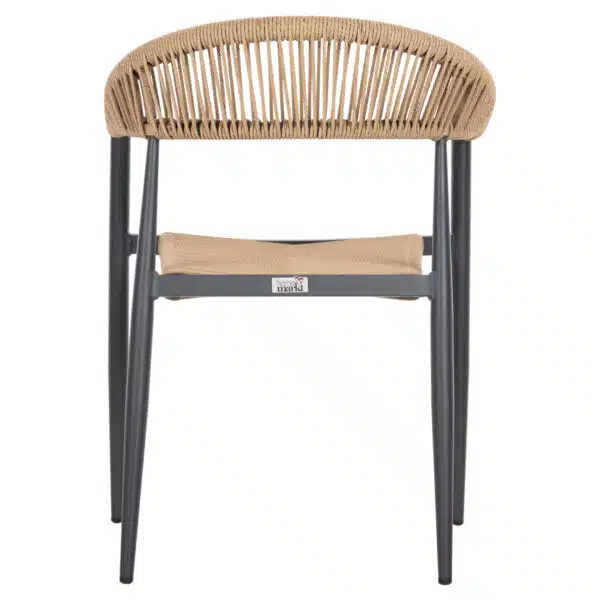 ΠΟΛΥΘΡΟΝΑ ΑΛΟΥΜΙΝΙΟΥ GRET HM5854.02 ΑΝΘΡΑΚΙ PΕ RATTAN ΜΠΕΖ 56x55,5x78Υ εκ. - Image 6