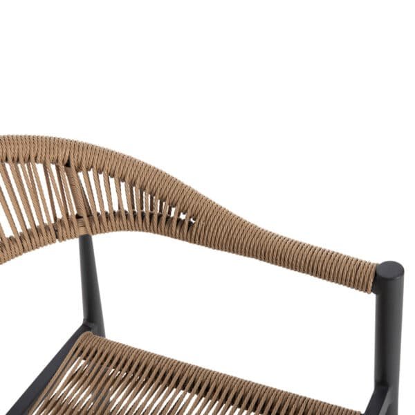 ΠΟΛΥΘΡΟΝΑ ΑΛΟΥΜΙΝΙΟΥ GRET HM5854.02 ΑΝΘΡΑΚΙ PΕ RATTAN ΜΠΕΖ 56x55,5x78Υ εκ. - Image 8