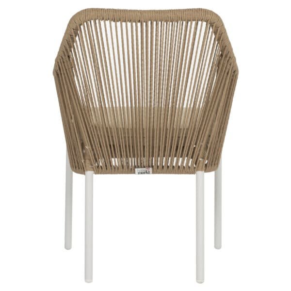 ΠΟΛΥΘΡΟΝΑ ΑΛΟΥΜΙΝΙΟΥ HM5855.01 ΛΕΥΚΟ ΜΕ ΣΧΟΙΝΙ WICKER PE ΜΠΕΖ 56x66x82 εκ. - Image 6