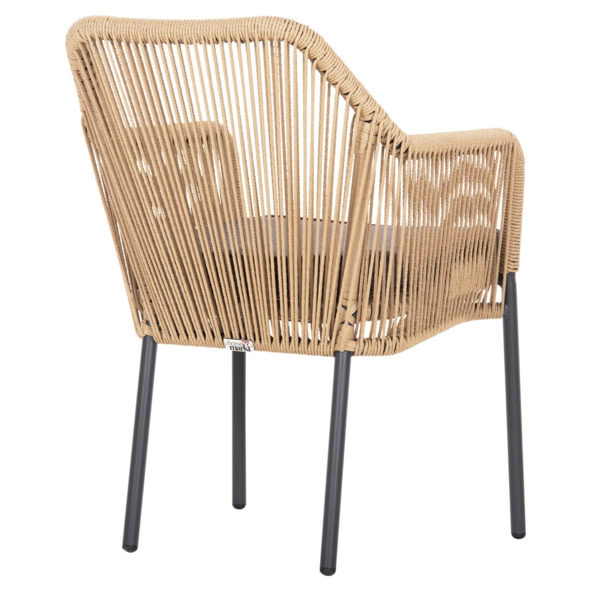 ΠΟΛΥΘΡΟΝΑ ΑΛΟΥΜΙΝΙΟΥ HM5855.02 ΑΝΘΡΑΚΙ ΜΕ ΣΧΟΙΝΙ WICKER PE 56x66x82 εκ. - Image 5