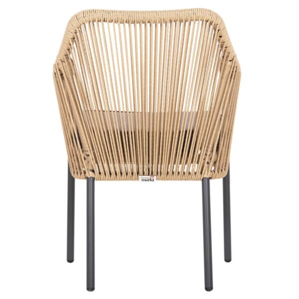 ΠΟΛΥΘΡΟΝΑ ΑΛΟΥΜΙΝΙΟΥ HM5855.02 ΑΝΘΡΑΚΙ ΜΕ ΣΧΟΙΝΙ WICKER PE 56x66x82 εκ. - Image 6