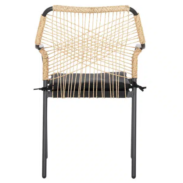 ΠΟΛΥΘΡΟΝΑ ΑΛΟΥΜΙΝΙΟΥ TROTTER HM5865.11 ΣΚΟΥΡΟΣ ΓΚΡΙ ΣΚΕΛΕΤΟΣ ΜΕ WICKER ΜΠΕΖ & ΜΑΥΡΟ ΜΑΞΙΛΑΡΙ - Image 6