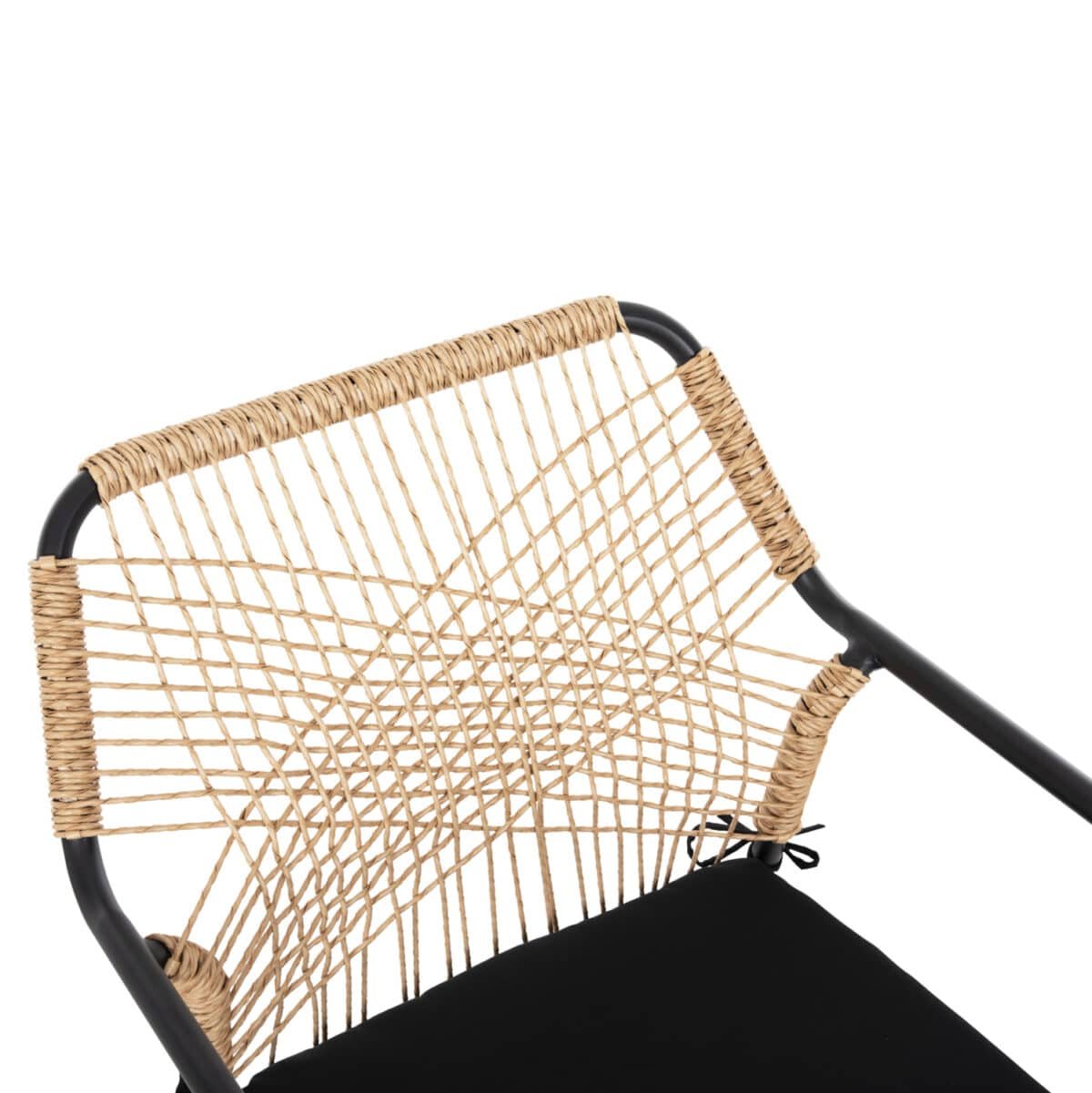 ΠΟΛΥΘΡΟΝΑ ΑΛΟΥΜΙΝΙΟΥ TROTTER HM5865.11 ΣΚΟΥΡΟΣ ΓΚΡΙ ΣΚΕΛΕΤΟΣ ΜΕ WICKER ΜΠΕΖ & ΜΑΥΡΟ ΜΑΞΙΛΑΡΙ - Image 7