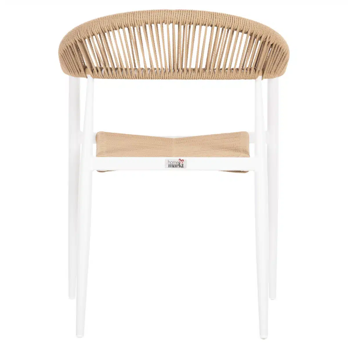 ΠΟΛΥΘΡΟΝΑ ΑΛΟΥΜΙΝΙΟΥ GRET HM5854.01 ΛΕΥΚΗ PE RATTAN ΜΠΕΖ 56x55,5x78Υεκ. - Image 6