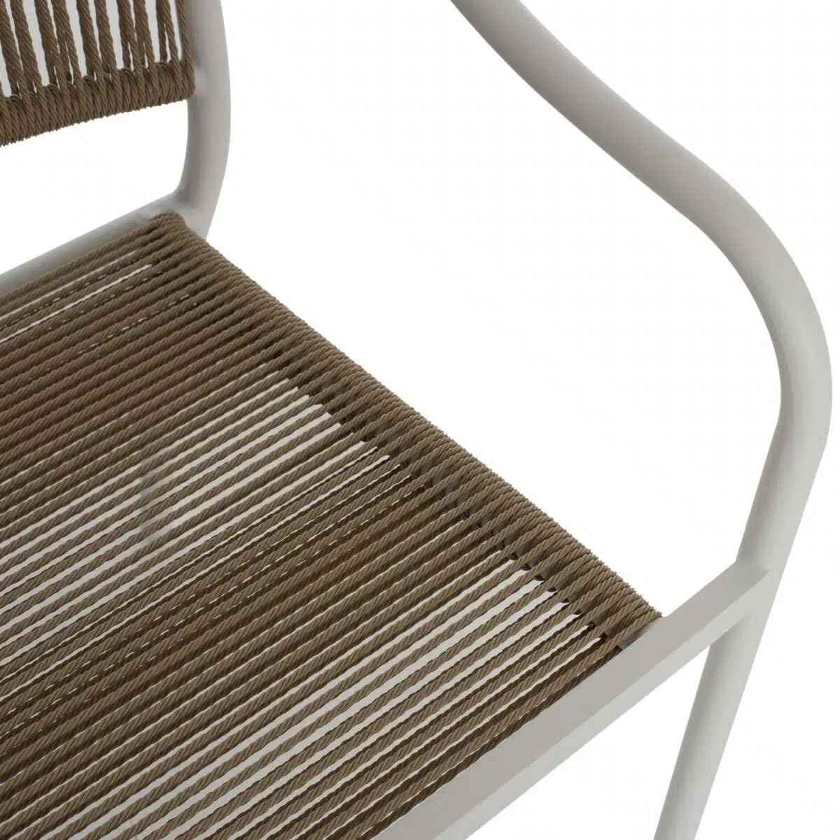 ΠΟΛΥΘΡΟΝΑ ΑΛΟΥΜΙΝΙΟΥ ΛΕΥΚΟ ΜΕ PE RATTAN WICKER HM5856.01 57x63x80Yεκ. - Image 9