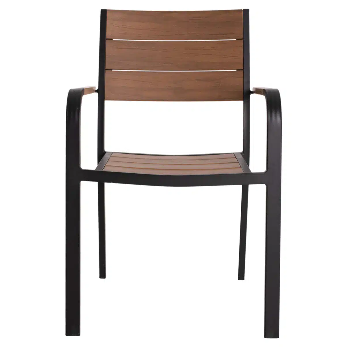 ΠΟΛΥΘΡΟΝΑ ΑΛΟΥΜΙΝΙΟΥ SAGA ΜΑΥΡΗ ΜΕ POLYWOOD HM5127.03 56x55x85,5Yεκ. - Image 3