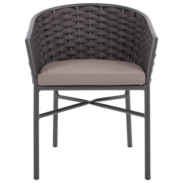 ΠΟΛΥΘΡΟΝΑ ΑΛΟΥΜΙΝΙΟΥ ΜΕ ΑΦΡΩΔΕΣ ΣΧΟΙΝΙ ΑΝΘΡΑΚΙ 60x57x77Υ εκ.HM5859.01 - Image 3