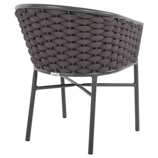 ΠΟΛΥΘΡΟΝΑ ΑΛΟΥΜΙΝΙΟΥ ΜΕ ΑΦΡΩΔΕΣ ΣΧΟΙΝΙ ΑΝΘΡΑΚΙ 60x57x77Υ εκ.HM5859.01 - Image 5