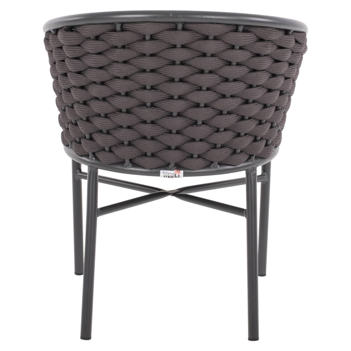 ΠΟΛΥΘΡΟΝΑ ΑΛΟΥΜΙΝΙΟΥ ΜΕ ΑΦΡΩΔΕΣ ΣΧΟΙΝΙ ΑΝΘΡΑΚΙ 60x57x77Υ εκ.HM5859.01 - Image 6