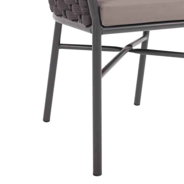 ΠΟΛΥΘΡΟΝΑ ΑΛΟΥΜΙΝΙΟΥ ΜΕ ΑΦΡΩΔΕΣ ΣΧΟΙΝΙ ΑΝΘΡΑΚΙ 60x57x77Υ εκ.HM5859.01 - Image 7