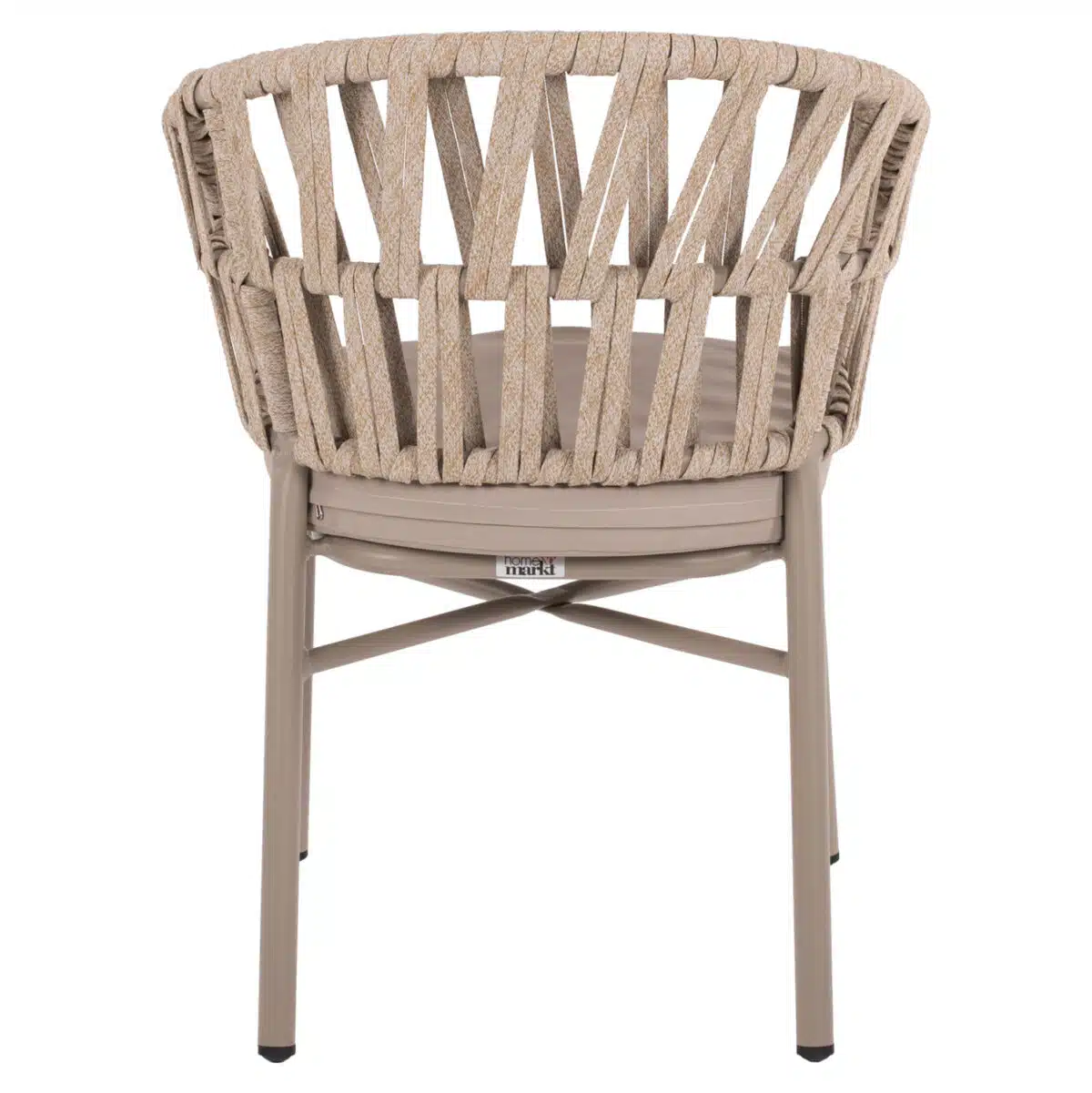 ΠΟΛΥΘΡΟΝΑ ΑΛΟΥΜΙΝΙΟΥ ΜΕ ΣΧΟΙΝΙ ΜΠΕΖ MOKA ΣΚΕΛΕΤΟ 57x56x78Υεκ.HM5857.03 - Image 6