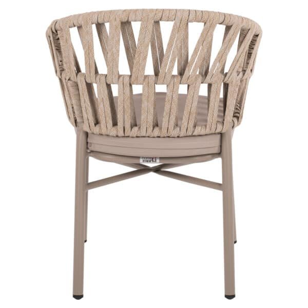 ΠΟΛΥΘΡΟΝΑ ΑΛΟΥΜΙΝΙΟΥ ΜΕ ΣΧΟΙΝΙ ΜΠΕΖ MOKA ΣΚΕΛΕΤΟ 57x56x78Υεκ.HM5857.03 - Image 6