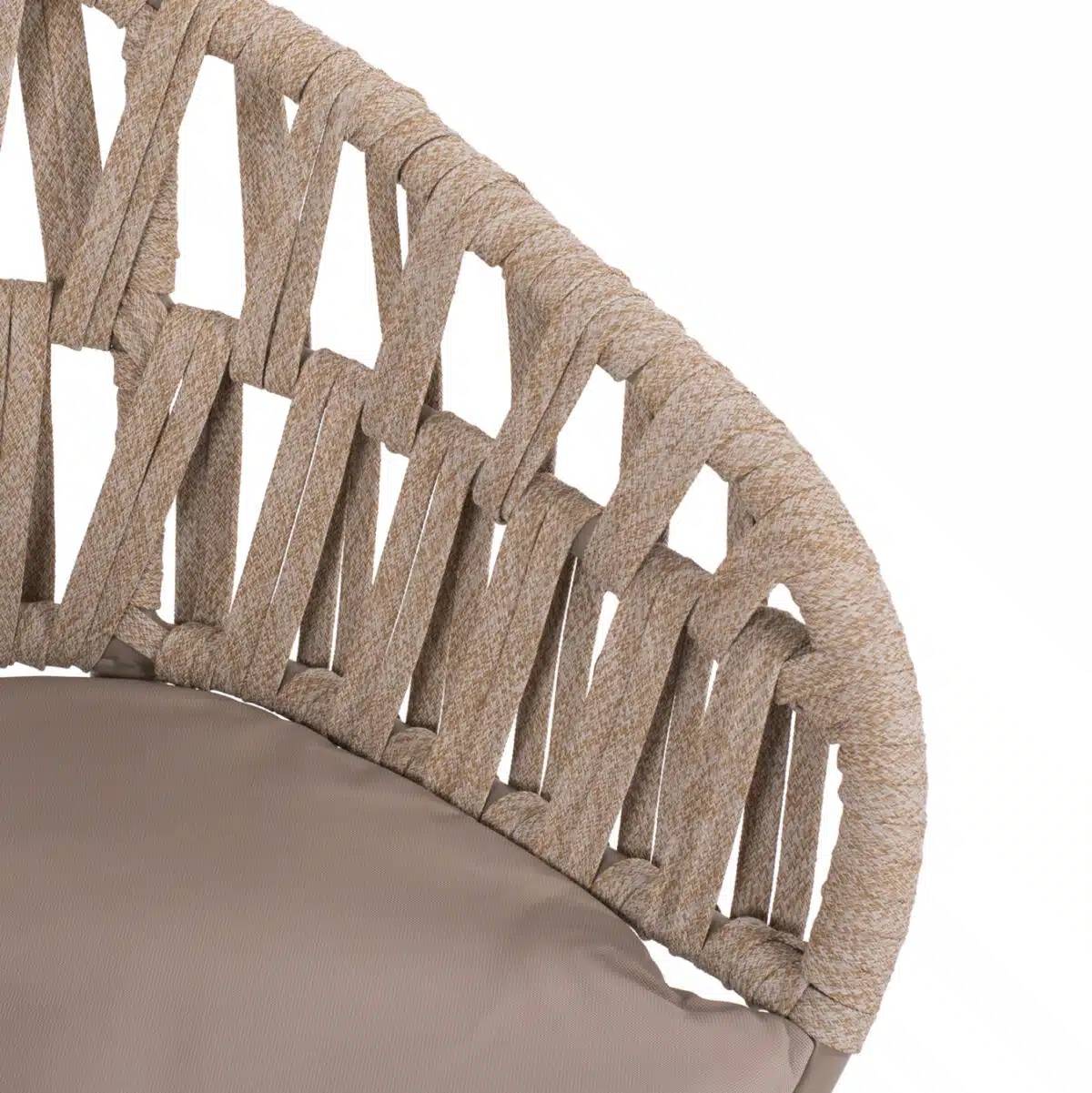 ΠΟΛΥΘΡΟΝΑ ΑΛΟΥΜΙΝΙΟΥ ΜΕ ΣΧΟΙΝΙ ΜΠΕΖ MOKA ΣΚΕΛΕΤΟ 57x56x78Υεκ.HM5857.03 - Image 8