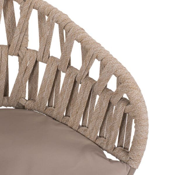 ΠΟΛΥΘΡΟΝΑ ΑΛΟΥΜΙΝΙΟΥ ΜΕ ΣΧΟΙΝΙ ΜΠΕΖ MOKA ΣΚΕΛΕΤΟ 57x56x78Υεκ.HM5857.03 - Image 8