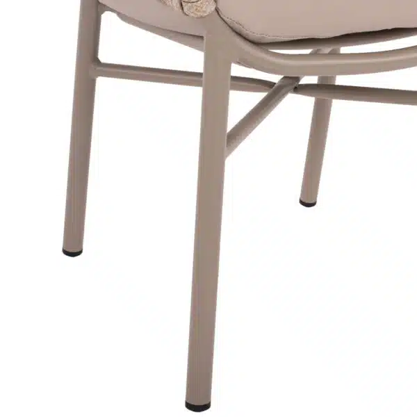 ΠΟΛΥΘΡΟΝΑ ΑΛΟΥΜΙΝΙΟΥ ΜΕ ΣΧΟΙΝΙ ΜΠΕΖ MOKA ΣΚΕΛΕΤΟ 57x56x78Υεκ.HM5857.03 - Image 9