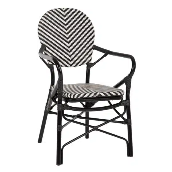 ΠΟΛΥΘΡΟΝΑ ΑΛΟΥΜΙΝΙΟΥ ΜΕ TEXTLINE ΜΑΥΡΟ-ΛΕΥΚΟ HM5928.01 56x59x94