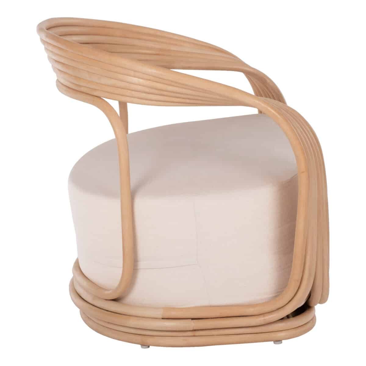 ΠΟΛΥΘΡΟΝΑ DUCHESS ΑΠΟ RATTAN ΦΥΣΙΚΟ-ΕΚΡΟΥ ΜΑΞΙΛΑΡΙ HM9478 81x59x70Y εκ. - Image 4