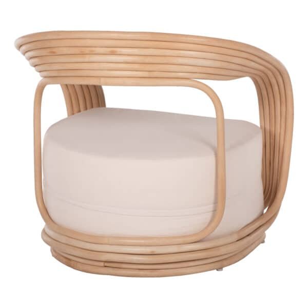 ΠΟΛΥΘΡΟΝΑ DUCHESS ΑΠΟ RATTAN ΦΥΣΙΚΟ-ΕΚΡΟΥ ΜΑΞΙΛΑΡΙ HM9478 81x59x70Y εκ. - Image 5