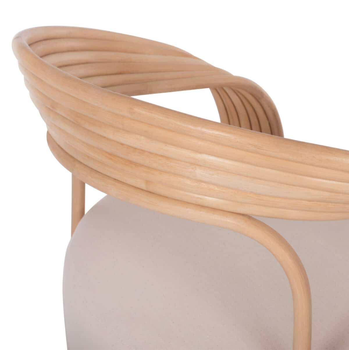 ΠΟΛΥΘΡΟΝΑ DUCHESS ΑΠΟ RATTAN ΦΥΣΙΚΟ-ΕΚΡΟΥ ΜΑΞΙΛΑΡΙ HM9478 81x59x70Y εκ. - Image 9