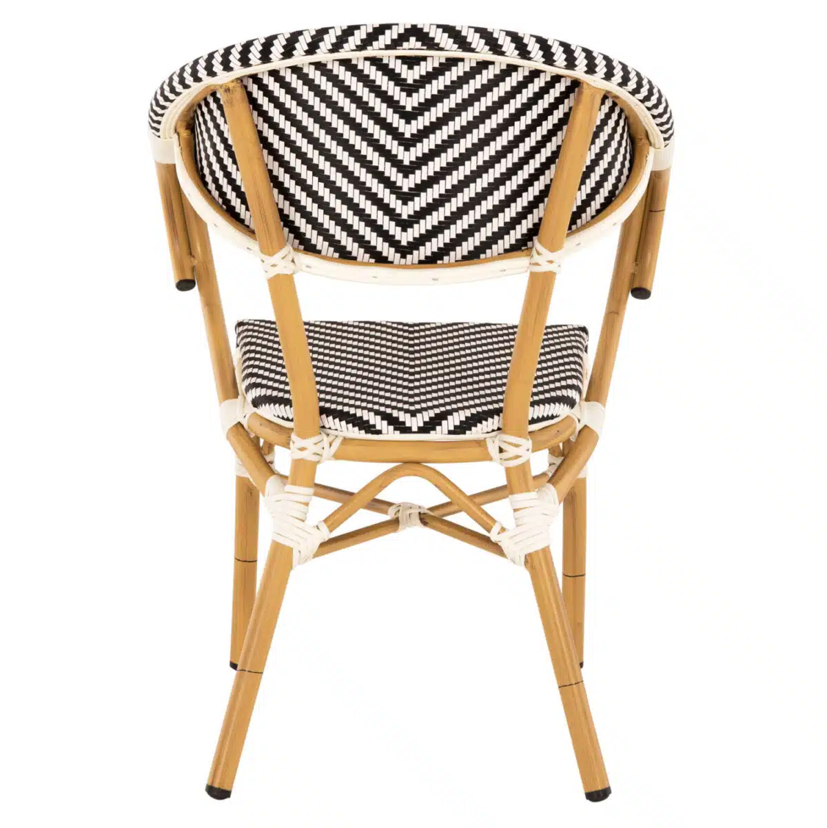 ΠΟΛΥΘΡΟΝΑ BAMBOO LOOK HM5861.01 ΜΑΥΡΟ-ΛΕΥΚΟ 57x55x82 εκ. - Image 6