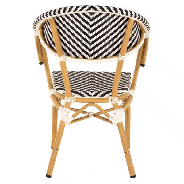 ΠΟΛΥΘΡΟΝΑ BAMBOO LOOK HM5861.01 ΜΑΥΡΟ-ΛΕΥΚΟ 57x55x82 εκ. - Image 6