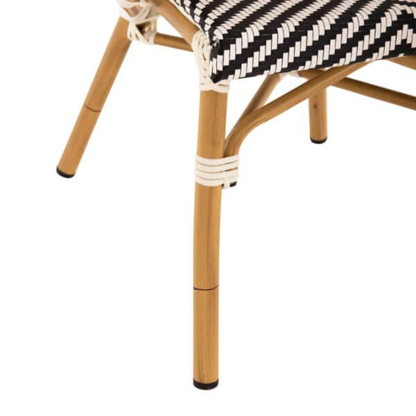 ΠΟΛΥΘΡΟΝΑ BAMBOO LOOK HM5861.01 ΜΑΥΡΟ-ΛΕΥΚΟ 57x55x82 εκ. - Image 10