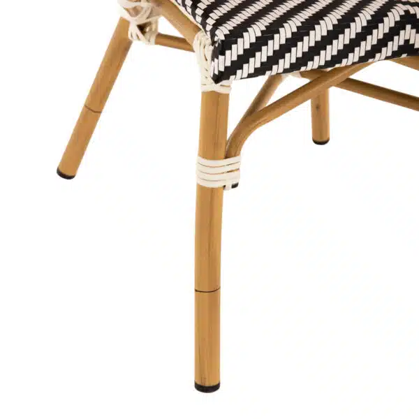 ΠΟΛΥΘΡΟΝΑ BAMBOO LOOK HM5861.01 ΜΑΥΡΟ-ΛΕΥΚΟ 57x55x82 εκ. - Image 10