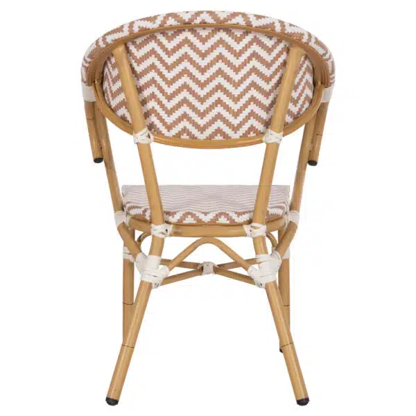 ΠΟΛΥΘΡΟΝΑ BAMBOO LOOK HM5861.03 ΚΑΦΕ-ΛΕΥΚΟ 58.5x58x82Υεκ. - Image 6