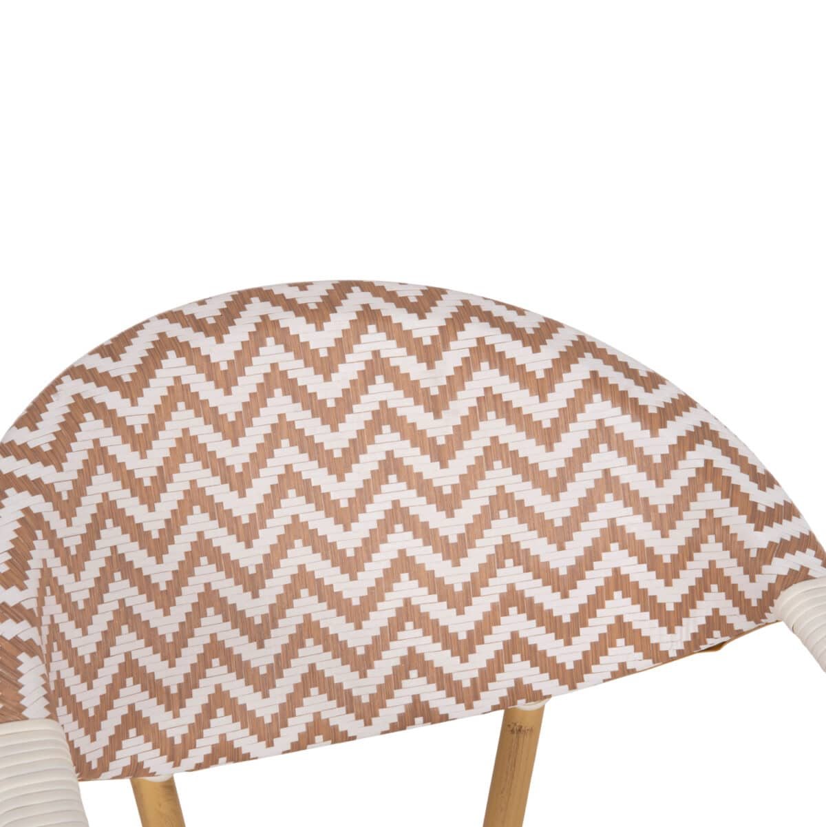 ΠΟΛΥΘΡΟΝΑ BAMBOO LOOK HM5861.03 ΚΑΦΕ-ΛΕΥΚΟ 58.5x58x82Υεκ. - Image 7