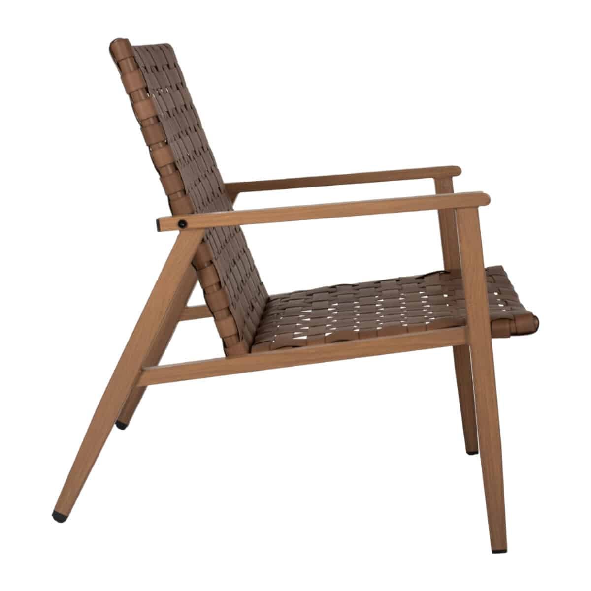 ΠΟΛΥΘΡΟΝΑ FELIPE HM5868.01 ΜΕΤΑΛΛΟ ΟΨΗ ΞΥΛΟΥ & RATTAN ΔΕΡΜΑ-LOOK 63,5x75,5x77εκ. - Image 4