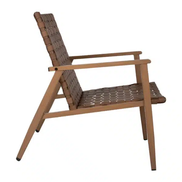 ΠΟΛΥΘΡΟΝΑ FELIPE HM5868.01 ΜΕΤΑΛΛΟ ΟΨΗ ΞΥΛΟΥ & RATTAN ΔΕΡΜΑ-LOOK 63,5x75,5x77εκ. - Image 4