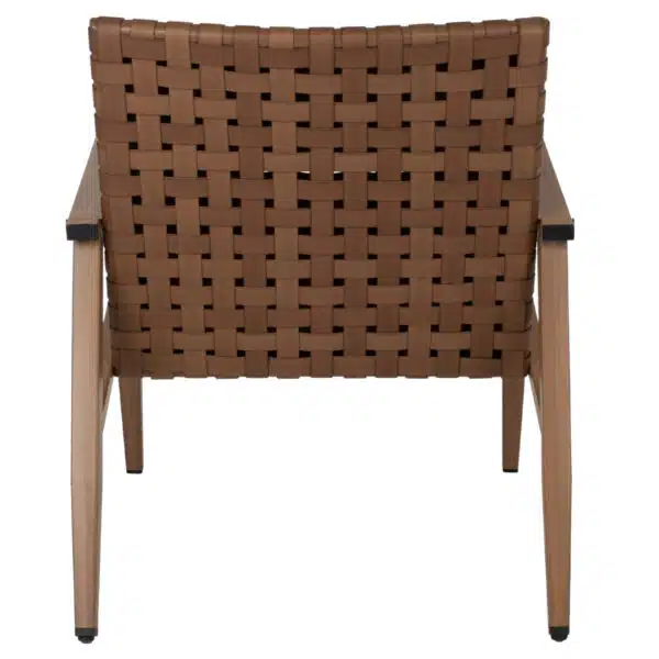 ΠΟΛΥΘΡΟΝΑ FELIPE HM5868.01 ΜΕΤΑΛΛΟ ΟΨΗ ΞΥΛΟΥ & RATTAN ΔΕΡΜΑ-LOOK 63,5x75,5x77εκ. - Image 6