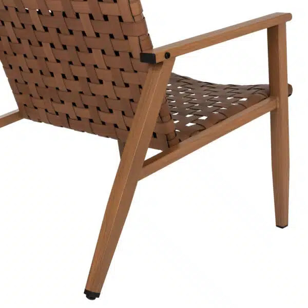 ΠΟΛΥΘΡΟΝΑ FELIPE HM5868.01 ΜΕΤΑΛΛΟ ΟΨΗ ΞΥΛΟΥ & RATTAN ΔΕΡΜΑ-LOOK 63,5x75,5x77εκ. - Image 9
