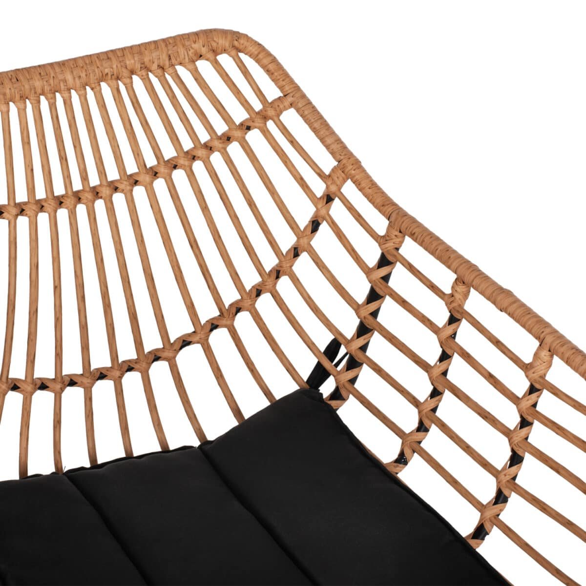 ΠΟΛΥΘΡΟΝΑ ΕΠΑΓΓΕΛΜΑΤΙΚΗ ΜΑΥΡΟ ΜΕΤΑΛΛΟ RATTAN ΜΠΕΖ & ΜΑΞΙΛΑΡΙ HM5864.01 58,5x60,5x80 εκ. - Image 9