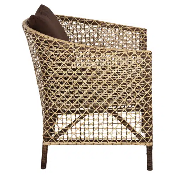 ΠΟΛΥΘΡΟΝΑ ΕΞΩΤ.ΧΩΡΟΥ HM6111 SILMAR-RATTAN ΚΑΦΕ ΚΑΙ ΦΥΣΙΚΟ-ΜΑΞΙΛΑΡΙΑ ΚΑΦΕ 82x76x85Υεκ - Image 4