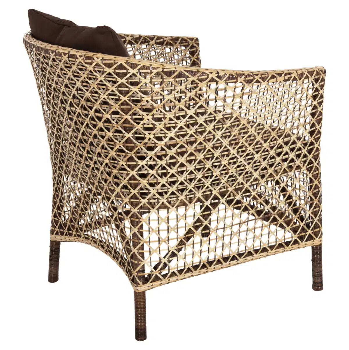 ΠΟΛΥΘΡΟΝΑ ΕΞΩΤ.ΧΩΡΟΥ HM6111 SILMAR-RATTAN ΚΑΦΕ ΚΑΙ ΦΥΣΙΚΟ-ΜΑΞΙΛΑΡΙΑ ΚΑΦΕ 82x76x85Υεκ - Image 5