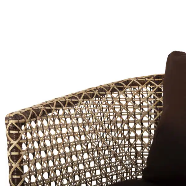 ΠΟΛΥΘΡΟΝΑ ΕΞΩΤ.ΧΩΡΟΥ HM6111 SILMAR-RATTAN ΚΑΦΕ ΚΑΙ ΦΥΣΙΚΟ-ΜΑΞΙΛΑΡΙΑ ΚΑΦΕ 82x76x85Υεκ - Image 8