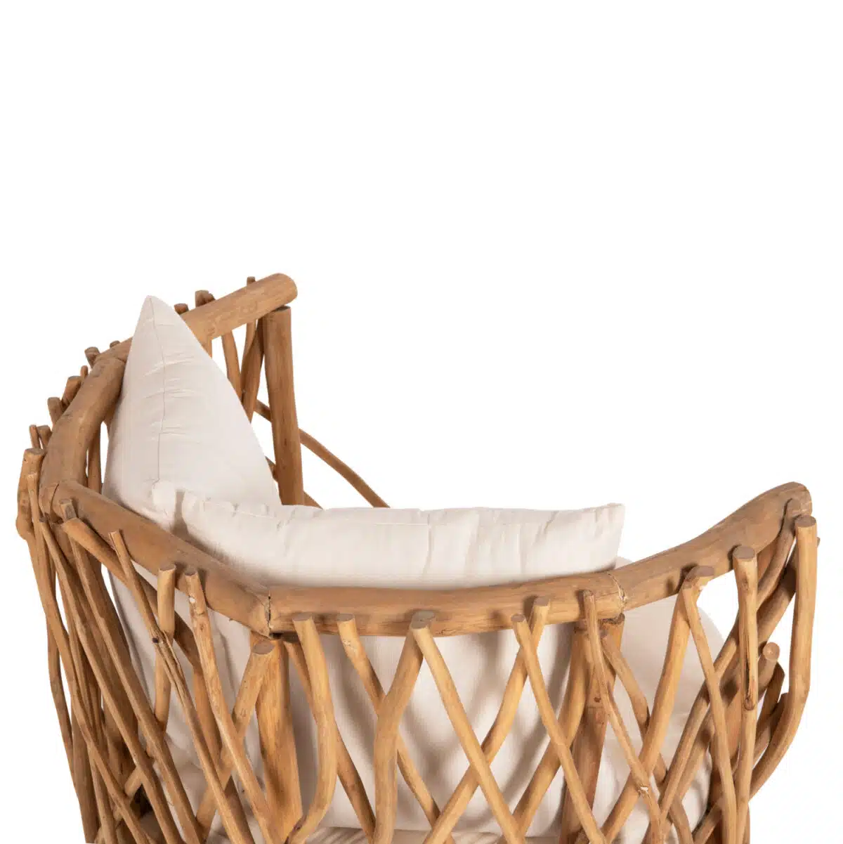 ΠΟΛΥΘΡΟΝΑ ΚΑΑΝ HM5994 ΚΛΑΔΙΑ TEAK ΣΕ ΦΥΣΙΚΟ-ΜΑΞΙΛΑΡΙΑ ΛΕΥΚΑ 95x89x80Υεκ. - Image 8