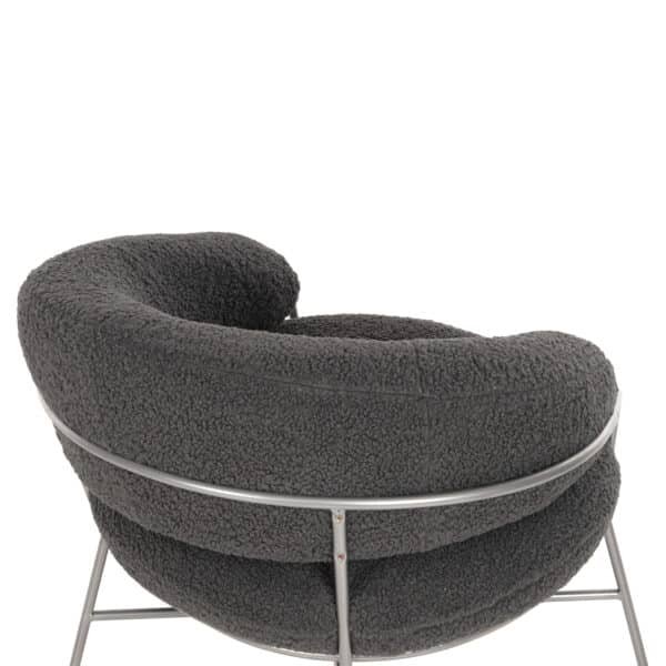 ΠΟΛΥΘΡΟΝΑ TRUDI HM8639.21 ΑΠΟ ΜΠΟΥΚΛΕ ΓΚΡΙ ΜΕ ΑΣΗΜΙ ΜΕΤΑΛΛΙΚΟ ΣΚΕΛΕΤΟ 84x79x76Υ εκ. - Image 10