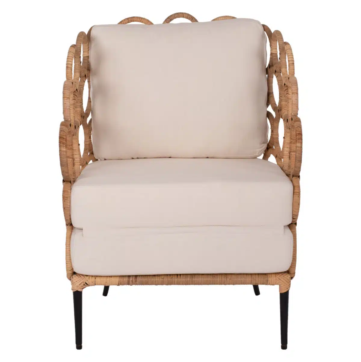 ΠΟΛΥΘΡΟΝΑ RINGER HM9341 ΑΠΟ RATTAN-ΜΕΤΑΛΛΟ ΦΥΣΙΚΟ ΧΡΩΜΑ 65x69x86Y εκ. - Image 3